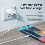 WK WP-U57 Max 18W Maxspeed QC3.0 Fast Charger + USB to 8 Pin Data Cable, US Plug
