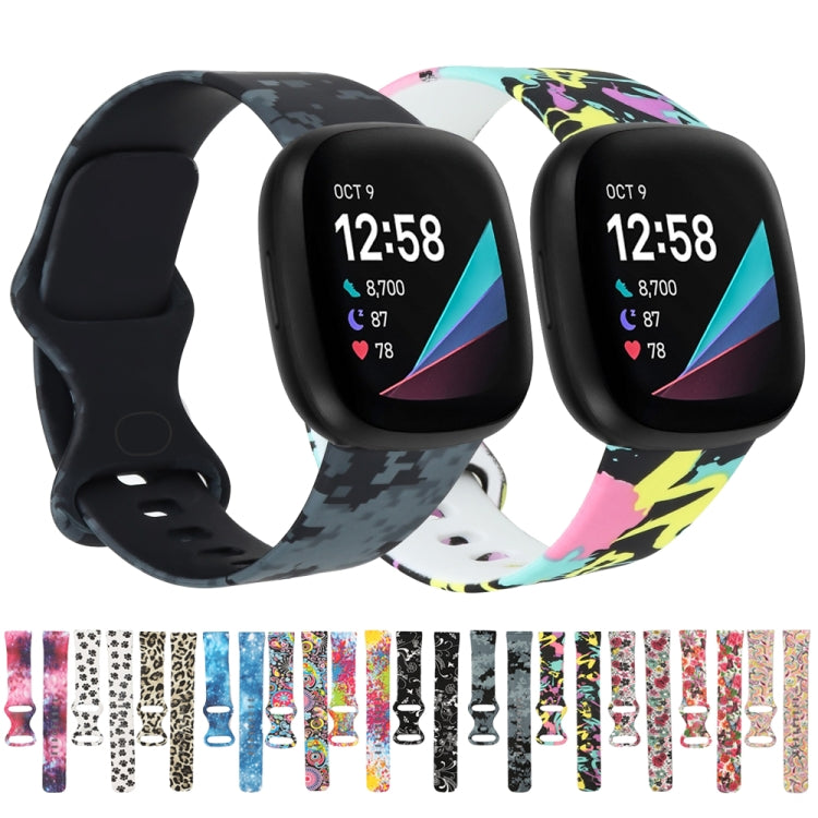 For Fitbit Versa 3 Printing Replacement Strap Watchband, L
