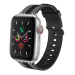 Silicone Replaceable Watch Strap, For Apple Watch Ultra 49mm / Series 8&7 45mm / SE 2&6&SE&5&4 44mm / 3&2&1 42mm, For Apple Watch Series 8&7 41mm / SE 2&6&SE&5&4 40mm / 3&2&1 38mm, For Apple Watch Series 7 45mm / 6 & SE & 5 & 4 44mm / 3 & 2 & 1 42mm   ...