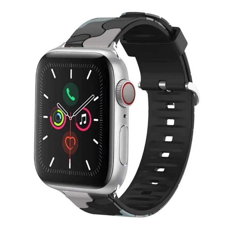 Silicone Replaceable Watch Strap, For Apple Watch Ultra 49mm / Series 8&7 45mm / SE 2&6&SE&5&4 44mm / 3&2&1 42mm, For Apple Watch Series 8&7 41mm / SE 2&6&SE&5&4 40mm / 3&2&1 38mm, For Apple Watch Series 7 45mm / 6 & SE & 5 & 4 44mm / 3 & 2 & 1 42mm   ...