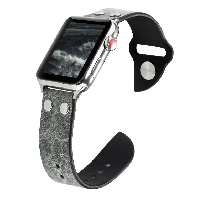 Leather Knife Strap, For Apple Watch Ultra 49mm / Series 8&7 45mm / SE 2&6&SE&5&4 44mm / 3&2&1 42mm, For Apple Watch Series 8&7 41mm / SE 2&6&SE&5&4 40mm / 3&2&1 38mm