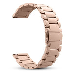20mm Three Flat Buckle Stainless Steel Replacement Watchband for Samsung Galaxy Watch Active 2 / Amazfit GTS 2