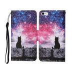 Painted Pattern Horizontal Flip Leathe Case, For iPhone 6, For iPhone 6 Plus, For iPhone 7 Plus