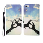 Painted Pattern Horizontal Flip Leathe Case, For iPhone 6, For iPhone 6 Plus, For iPhone 7 Plus