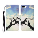 Painted Pattern Horizontal Flip Leathe Case, For iPhone 6, For iPhone 6 Plus, For iPhone 7 Plus