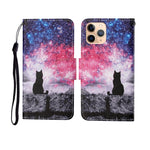 Painted Pattern Horizontal Flip Leathe Case, For iPhone 11, For iPhone 11 Pro, For iPhone 11 Pro Max