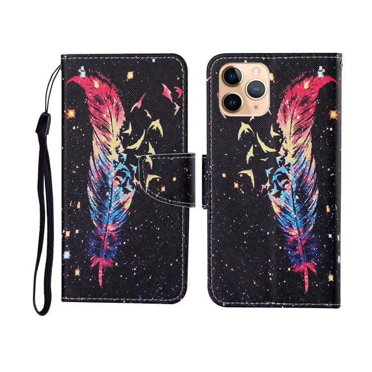 Painted Pattern Horizontal Flip Leathe Case, For iPhone 11, For iPhone 11 Pro, For iPhone 11 Pro Max