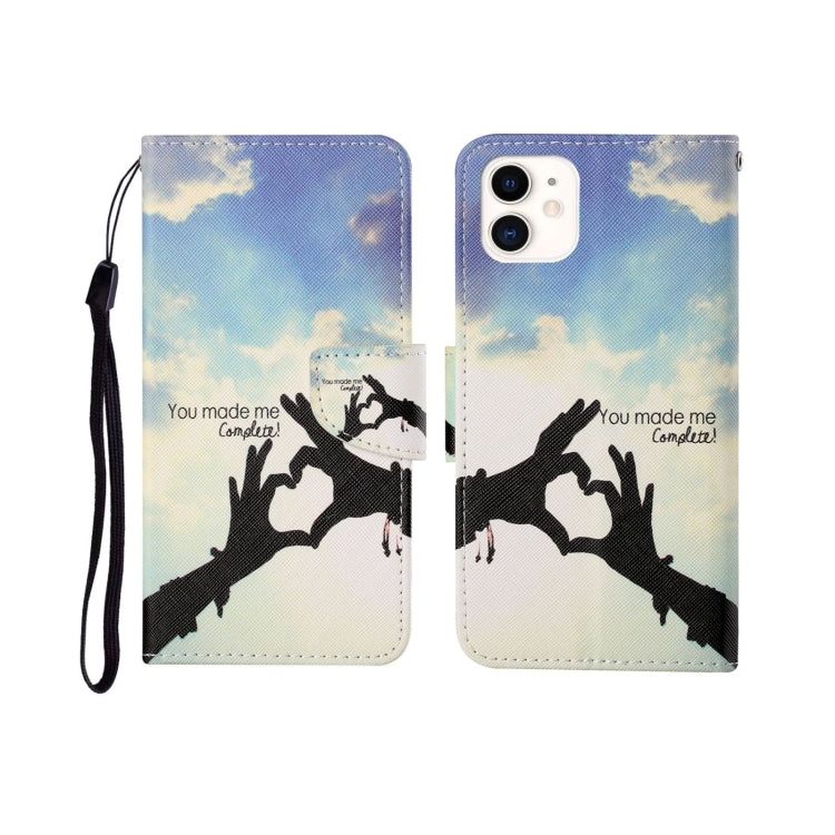 Painted Pattern Horizontal Flip Leathe Case, For iPhone 12 mini, For iPhone 12/12 Pro, For iPhone 12 Pro Max