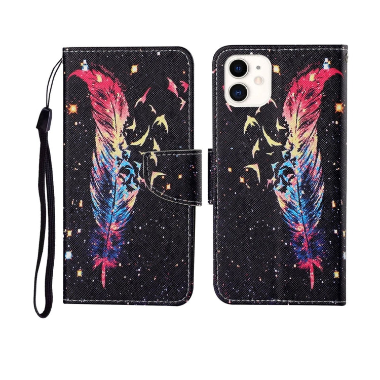Painted Pattern Horizontal Flip Leathe Case, For iPhone 12 mini, For iPhone 12/12 Pro, For iPhone 12 Pro Max