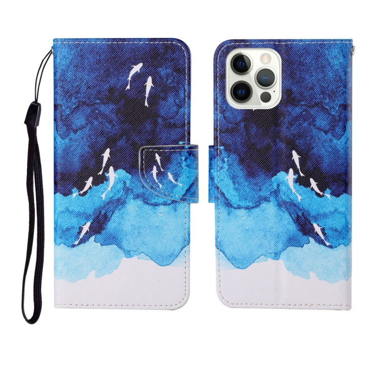 Painted Pattern Horizontal Flip Leathe Case, For iPhone 12 mini, For iPhone 12/12 Pro, For iPhone 12 Pro Max