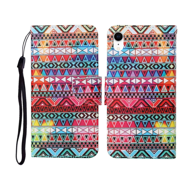 Painted Pattern Horizontal Flip Leathe Case, For iPhone SE (2020)/ 7 /8, For iPhone X, For iPhone XR