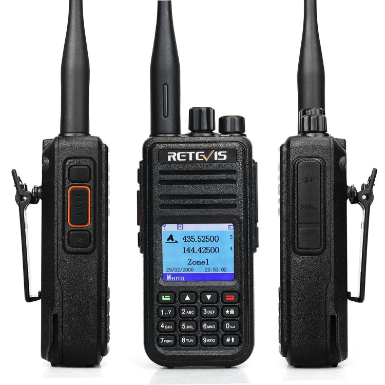 RETEVIS RT3S 136-174MHz + 400-480MHz 3000CH Handheld DMR Digital Two Way Radio Walkie Talkie, RT3S