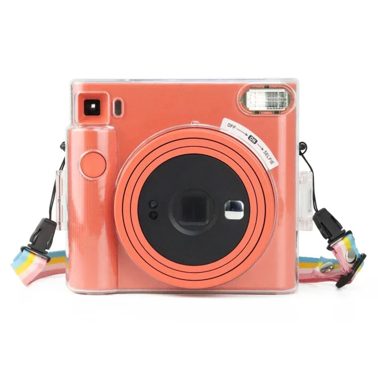 Clear Crystal Camera Bag with Shoulder Strap for Fujifilm Instax Square SQ1, For Fujifilm Instax Square SQ1