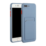 Card Slot Design Shockproof TPU Protective Case, For iPhone 8 & 7, For iPhone 8 Plus & 7 Plus, For iPhone 11, For iPhone 11 Pro