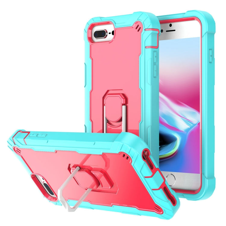 PC + Rubber 3-layers Shockproof Protective Case with Rotating Holder, For iPhone 8 Plus / 7 Plus, For iPhone 11, For iPhone 11 Pro, For iPhone 11 Pro Max