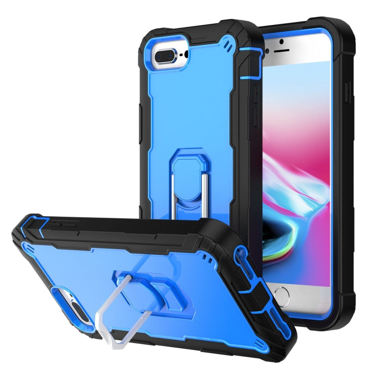 PC + Rubber 3-layers Shockproof Protective Case with Rotating Holder, For iPhone 8 Plus / 7 Plus, For iPhone 11, For iPhone 11 Pro, For iPhone 11 Pro Max