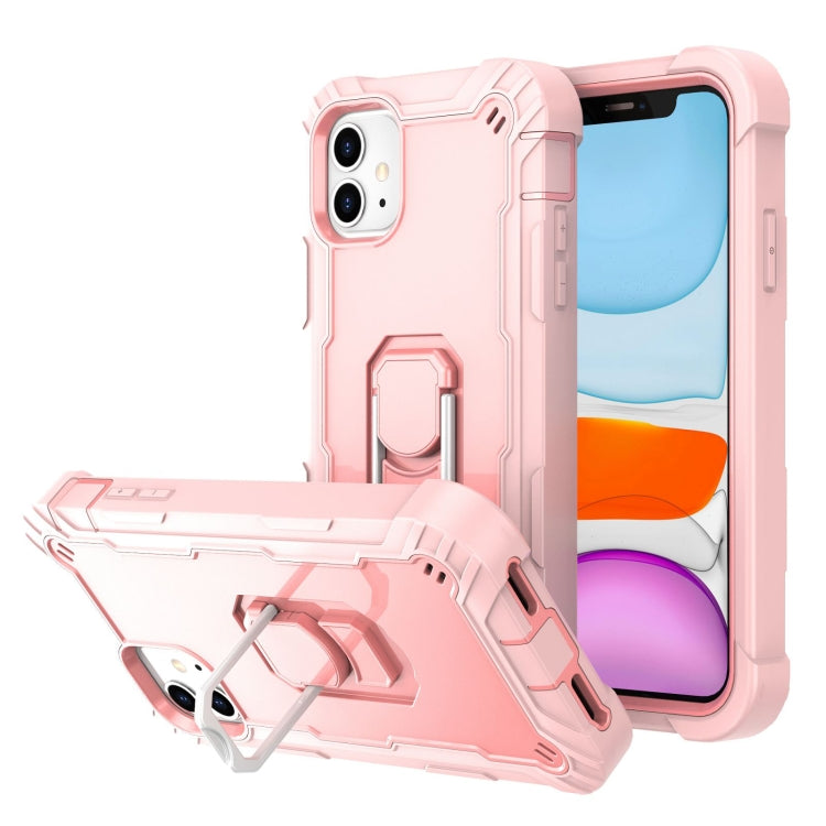 PC + Rubber 3-layers Shockproof Protective Case with Rotating Holder, For iPhone 8 Plus / 7 Plus, For iPhone 11, For iPhone 11 Pro, For iPhone 11 Pro Max