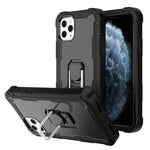 PC + Rubber 3-layers Shockproof Protective Case with Rotating Holder, For iPhone 8 Plus / 7 Plus, For iPhone 11, For iPhone 11 Pro, For iPhone 11 Pro Max