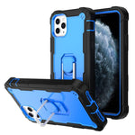 PC + Rubber 3-layers Shockproof Protective Case with Rotating Holder, For iPhone 8 Plus / 7 Plus, For iPhone 11, For iPhone 11 Pro, For iPhone 11 Pro Max