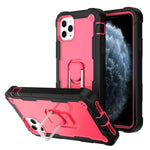 PC + Rubber 3-layers Shockproof Protective Case with Rotating Holder, For iPhone 8 Plus / 7 Plus, For iPhone 11, For iPhone 11 Pro, For iPhone 11 Pro Max