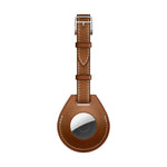 Shockproof Anti-scratch Leather Protective Case Cover with Hang Loop For AirTag 2nd Gen / AirTag 1st Gen, Luggage Tag