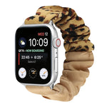 Butterfly Pattern Hair Ring Cloth Watch Strap, For Apple Watch Ultra 49mm / Series 8&7 45mm / SE 2&6&SE&5&4 44mm / 3&2&1 42mm, For Apple Watch Series 8&7 41mm / SE 2&6&SE&5&4 40mm / 3&2&1 38mm                                                            ...