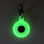 Hollow Anti-scratch Silicone Shockproof Protective Cover Case with Keychain Hook Loop, For AirTag