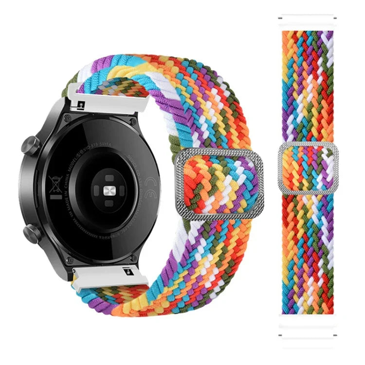 Adjustable Nylon Braided Elasticity Replacement Strap Watchband, For Samsung Galaxy Watch 3 45mm