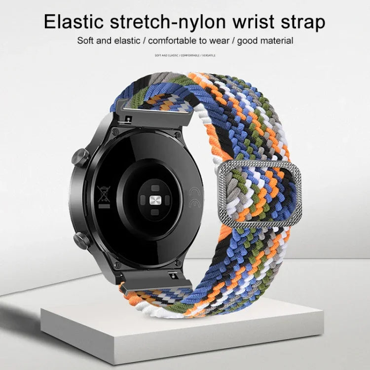 Adjustable Nylon Braided Elasticity Replacement Strap Watchband, For Samsung Galaxy Watch 3 45mm