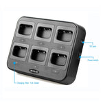RETEVIS RTC777 Six-Way Walkie Talkie Charger for Retevis H777,, RTC777 AU Plug, RTC777 US Plug, RTC777 EU Plug, RTC777 UK Plug