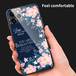Colorful Painted Glass Case, For iPhone 11, For iPhone 11 Pro, For iPhone 11 Pro Max