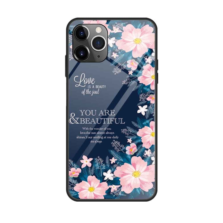 Colorful Painted Glass Case, For iPhone 11, For iPhone 11 Pro, For iPhone 11 Pro Max