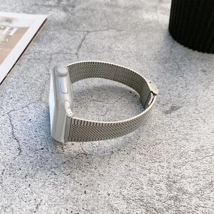 Buckle Style Steel Replacement Strap Watchband, For Apple Watch Series 7  41mm / & 6 & SE & 5 & 4 40mm, For Apple Watch Series  7  45mm / & 6 & SE & 5 & 4 44mm