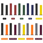 Silicone magnetic watchband for apple watch in various colors including black, red, green, blue, and more.