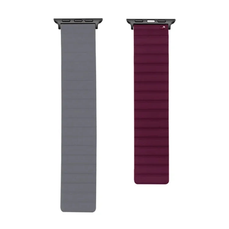 Silicone Magnetic Replacement Strap Watchband, For Apple Watch Series 7  41mm / & 6 & SE & 5 & 4 40mm, For Apple Watch Series  7  45mm / & 6 & SE & 5 & 4 44mm