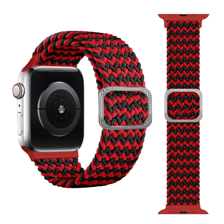 Buckle Braided Elastic Strap Watch Band For Apple Watch Series 9&8&7 41mm / SE 3&SE 2&6&SE&5&4 40mm / 3&2&1 38mm(Rainbow Color), For Apple Watch Series 8&7 41mm / SE 2&6&SE&5&4 40mm / 3&2&1 38mm                                                          ...