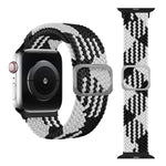 Buckle Braided Elastic Strap Watch Band For Apple Watch Series 9&8&7 41mm / SE 3&SE 2&6&SE&5&4 40mm / 3&2&1 38mm(Rainbow Color), For Apple Watch Series 8&7 41mm / SE 2&6&SE&5&4 40mm / 3&2&1 38mm                                                          ...