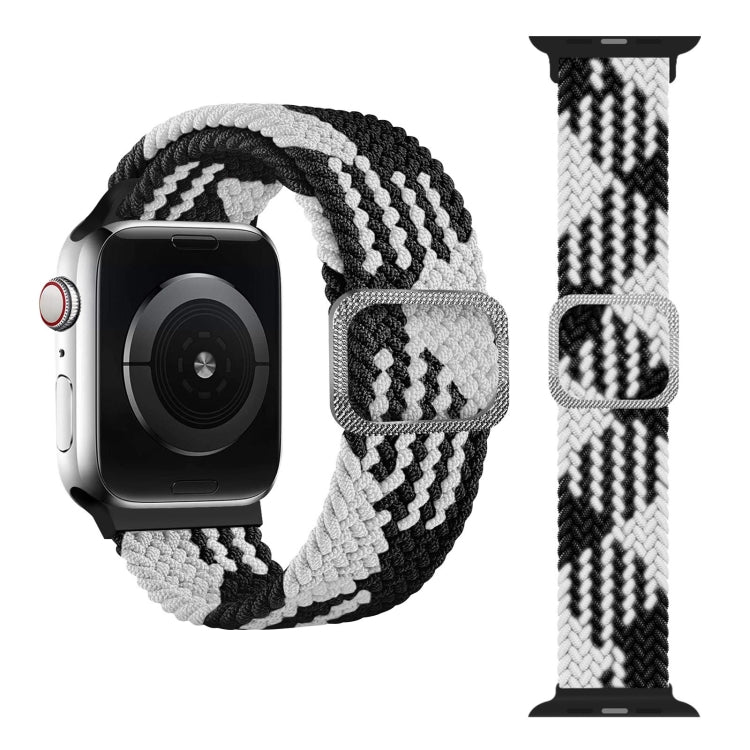 Buckle Braided Elastic Strap Watch Band For Apple Watch Series 9&8&7 41mm / SE 3&SE 2&6&SE&5&4 40mm / 3&2&1 38mm(Rainbow Color), For Apple Watch Series 8&7 41mm / SE 2&6&SE&5&4 40mm / 3&2&1 38mm                                                          ...