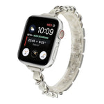 Small Waist Seven Beads Stainless Steel Strap Watchband For Apple Watch Series 6 & SE &, For Apple Watch Ultra 49mm / Series 8&7 45mm / SE 2&6&SE&5&4 44mm / 3&2&1 42mm, For Apple Watch Series 8&7 41mm / SE 2&6&SE&5&4 40mm / 3&2&1 38mm                  ...