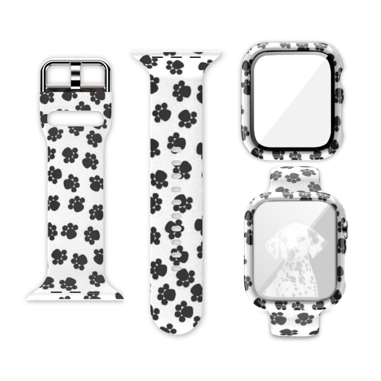 Silicone Printing Integrated Replacement Watch Case Watchband, For Apple Watch Series 6 / 5 / 4 / Watch SE 44mm, For Apple Watch Series 6 / 5 / 4 / Watch SE 40mm, For Apple Watch Series 3 & 2 & 1 42mm