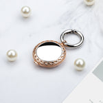 Copper Jewelry Style Shockproof Protective Cover Case with Keychain Hook Loop, For AirTag 2nd Gen / AirTag 1st Gen