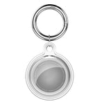 All-inclusive Clear Crystal Shockproof Protective Cover Case with Keychain Hook Loop, For AirTag 2nd Gen / AirTag 1st Gen