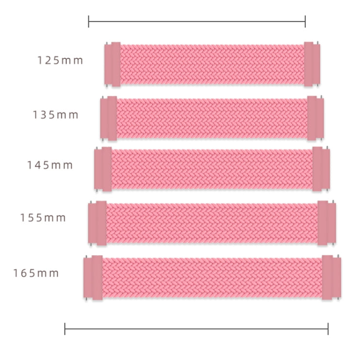 For Huawei Watch 3 / 3 Pro Adjustable Nylon Braided Elasticity Replacement Strap Watchband, 125mm, 135mm, 145mm, 155mm