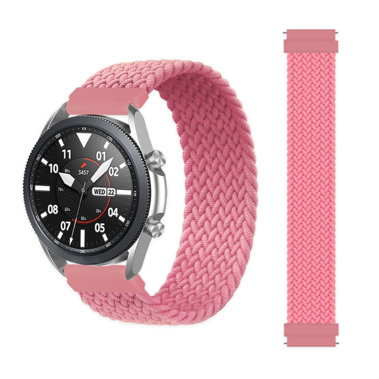 For Samsung Galaxy Watch 3 45mm Adjustable Nylon Braided Elasticity Replacement Strap Watchband, 125mm, 135mm, 145mm, 155mm