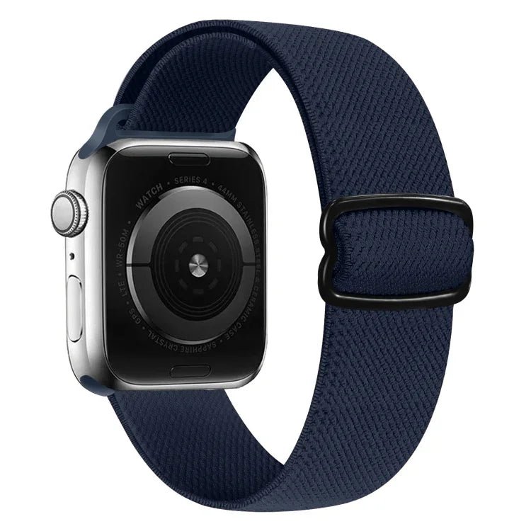 8-shaped Buckle Nylon Replacement Strap Watchband, For Apple Watch Series 9&8&7 41mm / SE 3&SE 2&6&SE&5&4 40mm / 3&2&1 38mm, For Apple Watch Series  7  45mm / & 6 & SE & 5 & 4 44mm