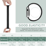 Metal Head Braided Nylon Solid Color Replacement Strap Watchband For Apple Watch Series 6 & SE & 5 & 4 40mm / 3 & 2 & 1 38mm, XS 128mm, S 135mm, M 145mm
