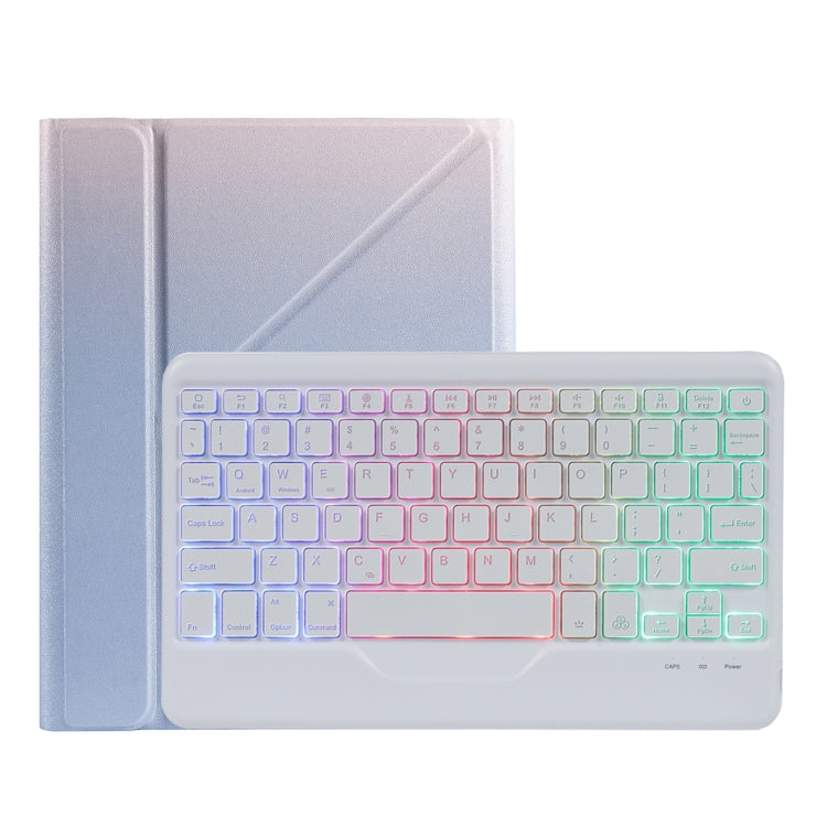 B011S Splittable Backlight Bluetooth Keyboard Leather Case with Triangle Holder & Pen Slot, For iPad 9.7 2018 & 2017 / Pro 9.7 / Air 2, For iPad 10.2 2020 & 2019 / Pro 10.5 inch / Air 3 10.5 inch                                                         ...