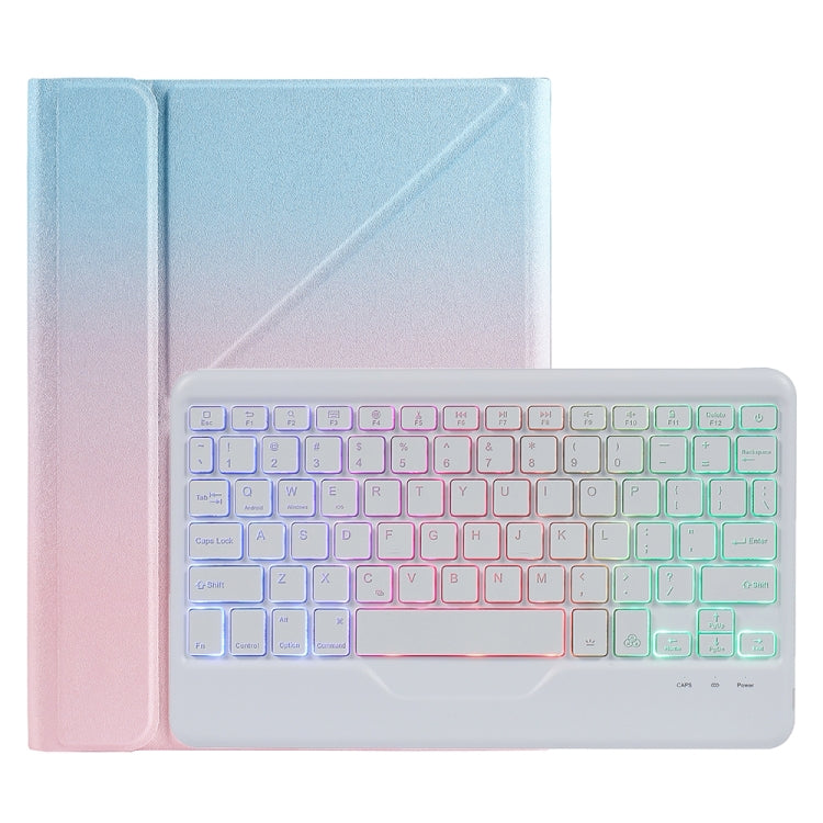 B011S Splittable Backlight Bluetooth Keyboard Leather Case with Triangle Holder & Pen Slot, For iPad 9.7 2018 & 2017 / Pro 9.7 / Air 2, For iPad 10.2 2020 & 2019 / Pro 10.5 inch / Air 3 10.5 inch                                                         ...