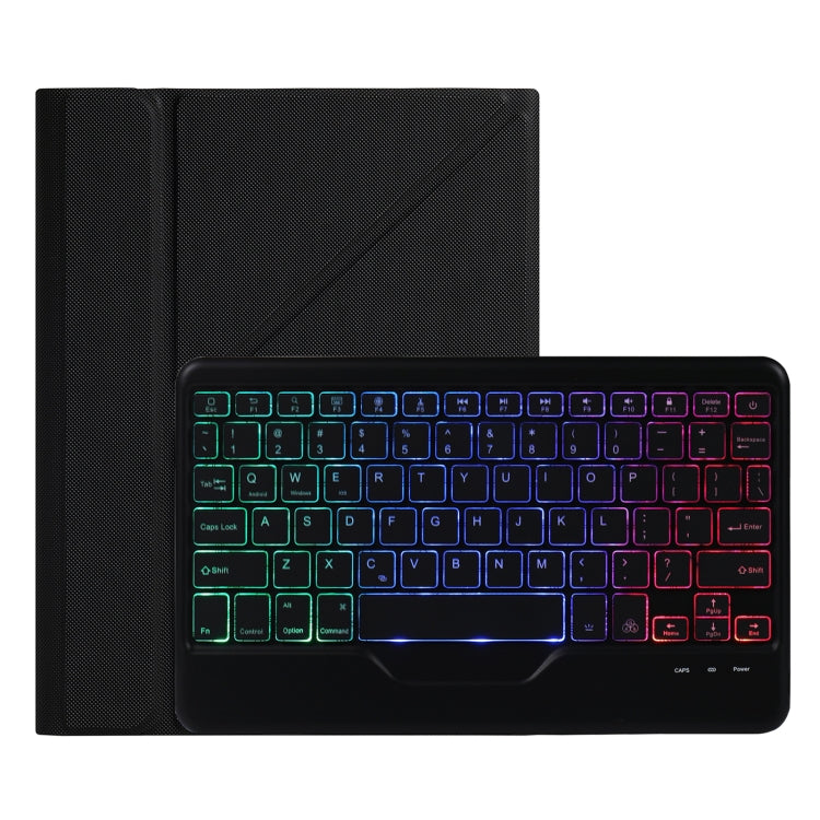 B011S Splittable Backlight Bluetooth Keyboard Leather Case with Triangle Holder & Pen Slot, For iPad 9.7 2018 & 2017 / Pro 9.7 / Air 2, For iPad 10.2 2020 & 2019 / Pro 10.5 inch / Air 3 10.5 inch                                                         ...