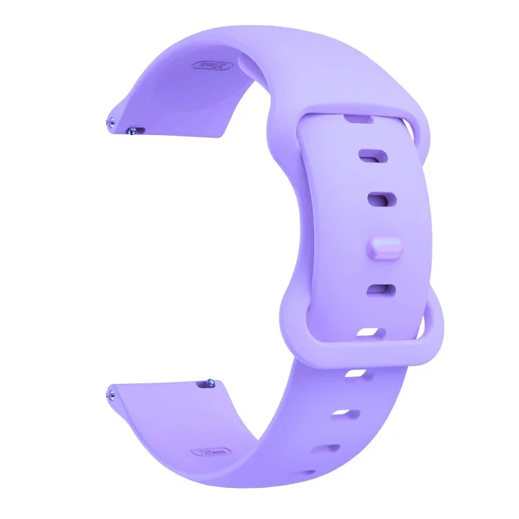 Butterfly Buckle Silicone Replacement Strap Watchband, 20mm For Samsung Galaxy Watch Active 3 41mm, 22mm For Samsung Galaxy Watch Active 3 45mm